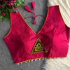 
Rk Blouse Heavy Rayon Cotton With Gamthi Patch & Shell Lace Pattern Wholesale Suppliers In Mumbai
